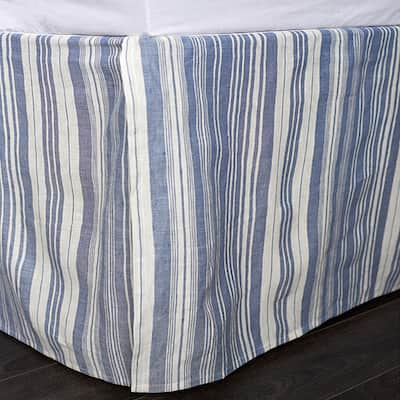 Allen Blue 18-inch Drop 3 Piece Tuck in Bed Skirt