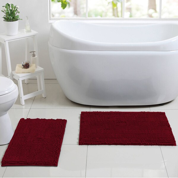 La Monte Chenille 2 Piece Bathroom Rug Set Free Shipping On La Monte Chenille 2 Piece Bathroom Rug Set
