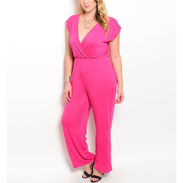 pink overalls plus size