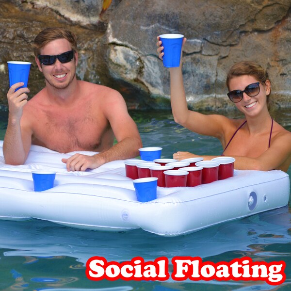 inflatable pool beer pong