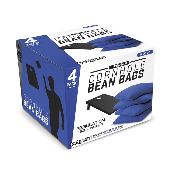 GoSports Blue Premium Bean Bags (Set of 4)