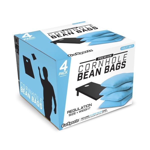 GoSports Light Blue Premium Bean Bags (Set of 4)