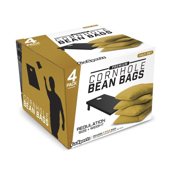 GoSports Gold Premium Bean Bags (Set of 4)