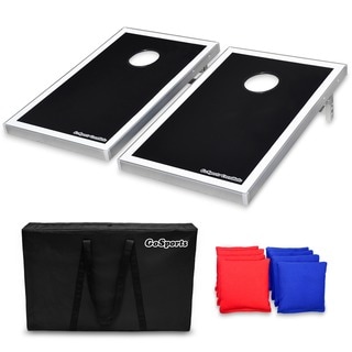 GoSports Superior Aluminum Frame Cornhole Bean Bag Toss Game Set