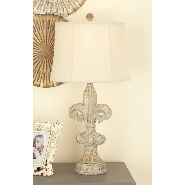 Fleur De Lis Heavily Distressed Vintage 28 Inch Table Fleur De Lis Heavily Distressed Vintage 28 Inch Table