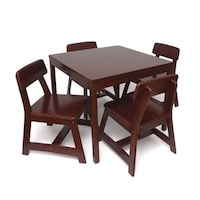 Multi Function Bamboo Child Dining Chair Sets Seat Toddler Lipper Children S Square Table And Chair Set Cherry