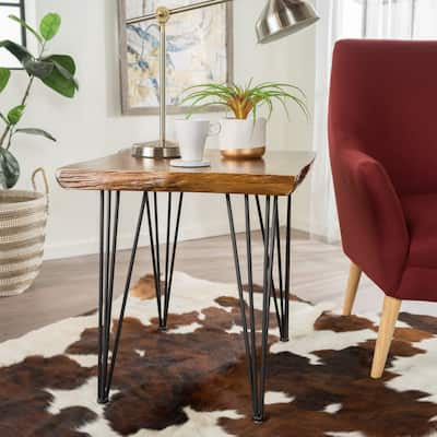 Remington Natural Wood Live Edge End Table by Christopher Knight Home