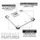 preview thumbnail 4 of 3, ToiletTree Clear Glass Precision Digital Bathroom Scale