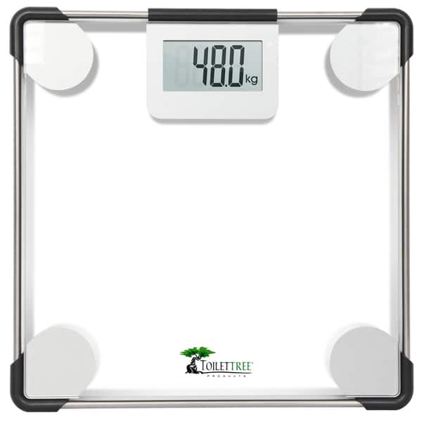 Digital Glass Silver Bathroom Scale