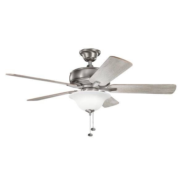 Kichler Lighting Terra Select Collection 52 Inch Burnished Antique Pewter Ceiling Fan With Light