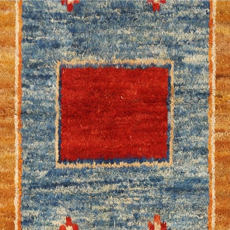 Handmade Vegetable Dye Shag Gabbeh Wool Rug (Afghanistan) - 4'11 x 6'11