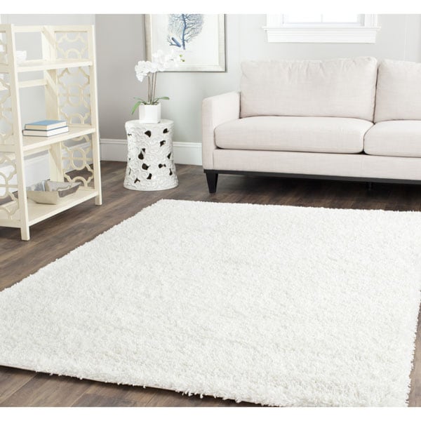 Safavieh California Cozy Solid White Shag Rug 14955430 Overstock