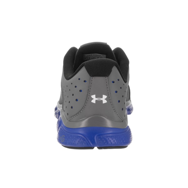 blue and gray under armour shoes