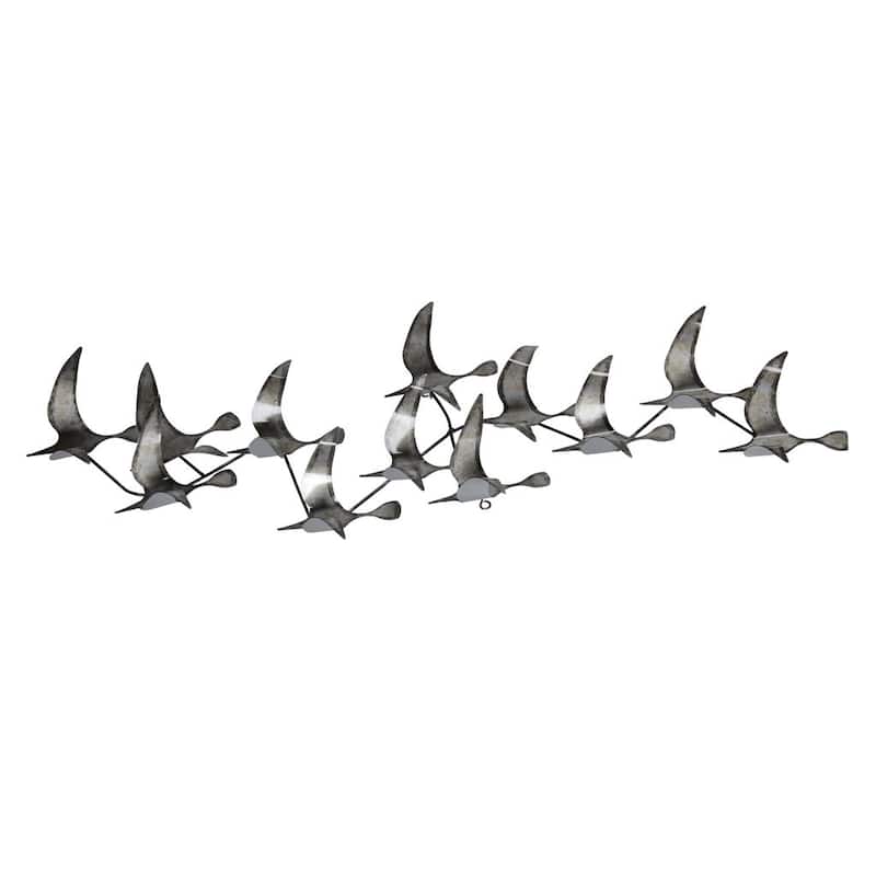 Carbon Loft Birds Metal Wall Sculpture
