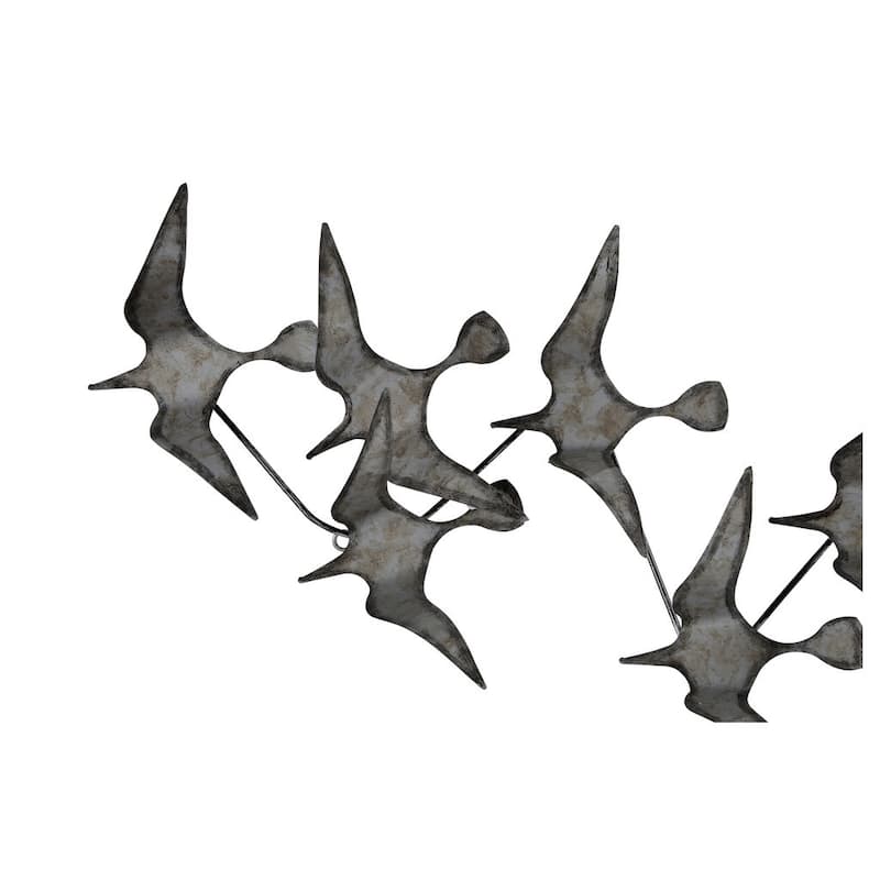 Carbon Loft Birds Metal Wall Sculpture