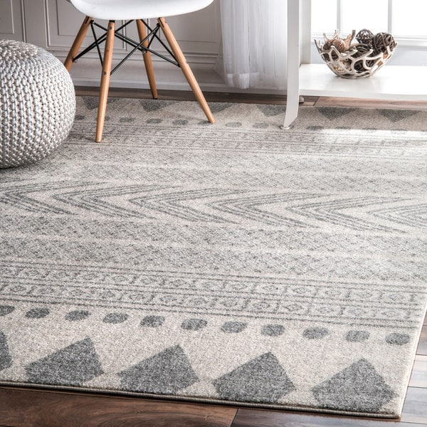 Shop nuLOOM Modern Stripes Faded Grey Rug (5' x7'5) - On Sale - Free ...