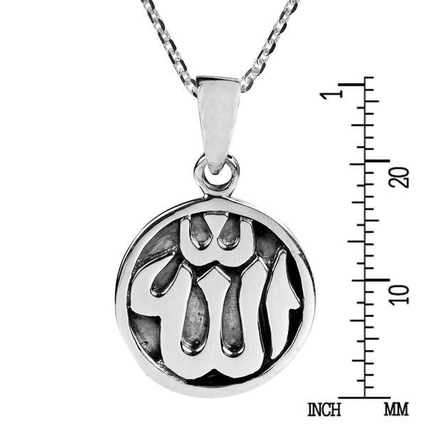 Sterling Silver Round Initial Charm Letter A Hand Stamped With 18 Silver Bead Chain