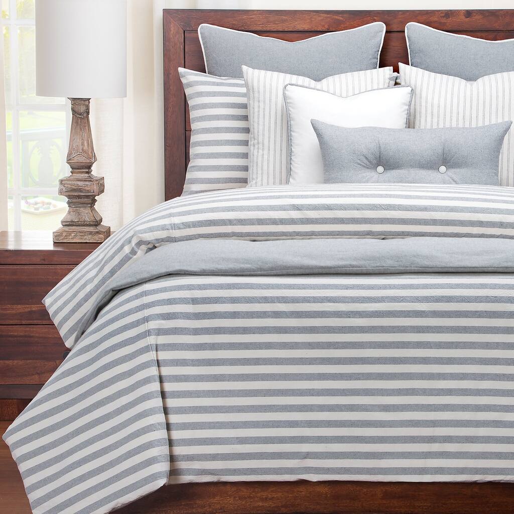 Siscovers Luxury Farmhouse Pewter Cotton-blend Cottage Down Alt Duvet Set