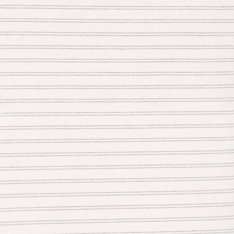 Siscovers Luxury Ticking Stripe Pewter Farmhouse Cotton-blend Down Alt Duvet Set