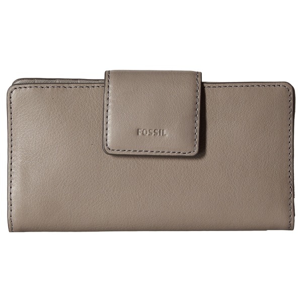 Shop Fossil Emma RFID Grey Tab Clutch Wallet - Free Shipping Today - Overstock - 14987270