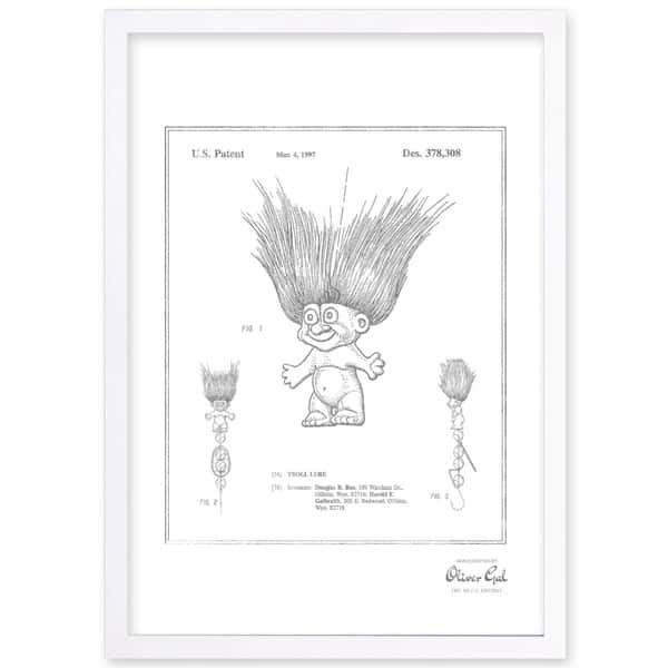 slide 2 of 3, OliverGal'Troll lure 1996, Silver Metallic' Framed Art