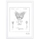preview thumbnail 1 of 1, OliverGal'Troll lure 1996, Silver Metallic' Framed Art