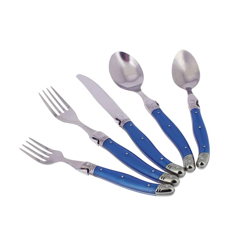 Laguiole French Blue 20-piece Flatware Set by French Home (Serves 4)