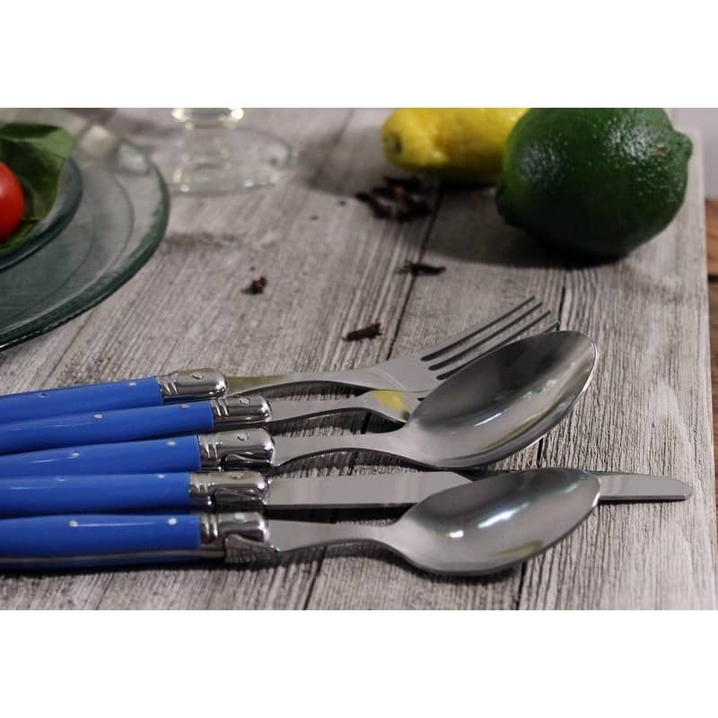 Laguiole French Blue 20-piece Flatware Set by French Home (Serves 4)