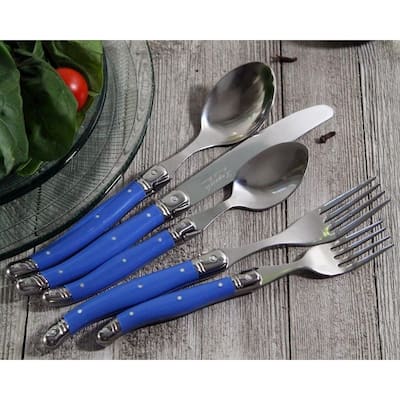 Laguiole French Blue 20-piece Flatware Set by French Home (Serves 4)