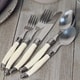preview thumbnail 3 of 2, 20-piece Laguiole Faux Ivory Flatware Set by French Home (Service for 4)