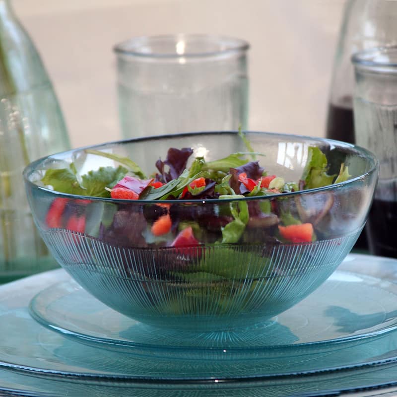 French Home Set of 4, 8-inch Ice Clear Birch Salad Plates
