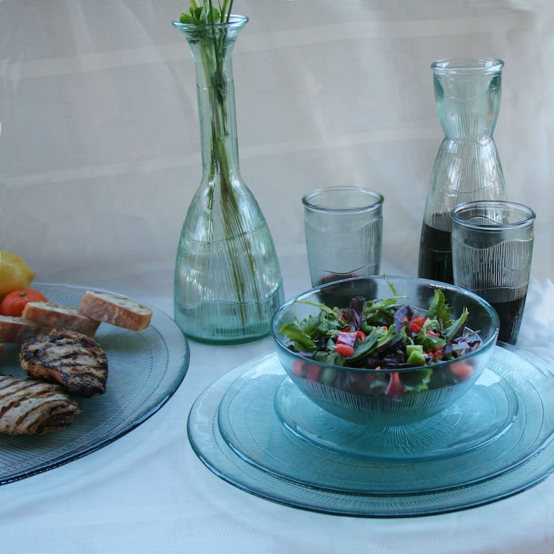 French Home Set of 4, 8-inch Ice Clear Birch Salad Plates