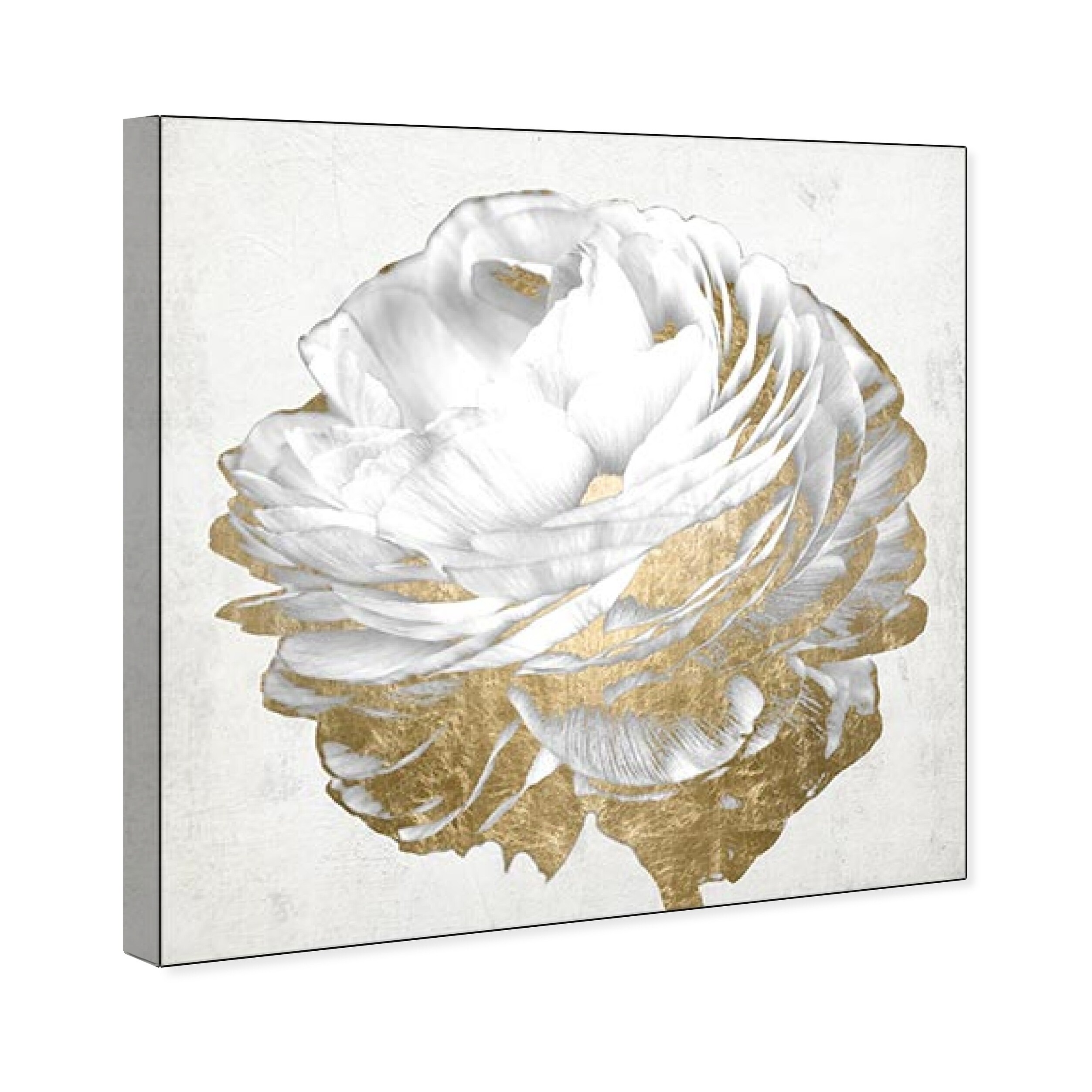 gold and white canvas