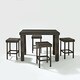 Palm Harbor 5 Piece Outdoor Wicker High Dining Set - Thumbnail 4