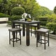 preview thumbnail 1 of 6, Crosley Palm Harbor 5 Piece Outdoor Wicker High Dining Set