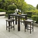 Palm Harbor 5 Piece Outdoor Wicker High Dining Set - Thumbnail 0