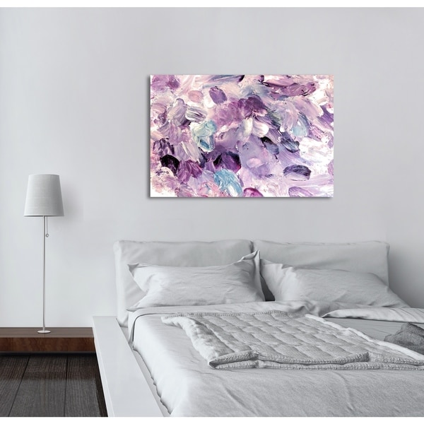 Shop Oliver Gal Amethyst Gardens Abstract Wall Art Canvas Print Purple Overstock 14988389