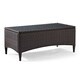 Kiawah Outdoor Wicker Glass Top Table - Thumbnail 0