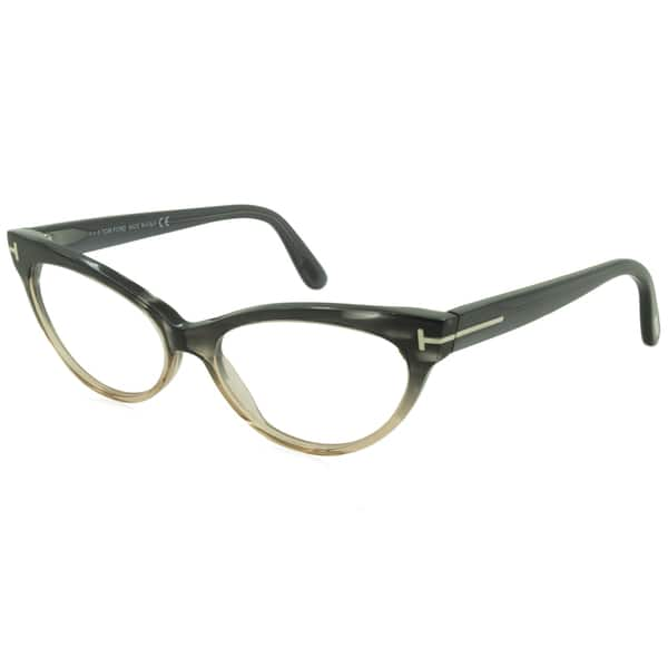 Tom Ford Rx - TF5317-020-54-FR Gray Horn 54 mm Oval Eyeglass Frames (As Is  Item) - Overstock - 14988607