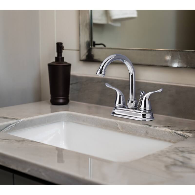 Laguna Brass 2020 Two Handle Centerset Lavatory Faucet with Pop-Up Drain