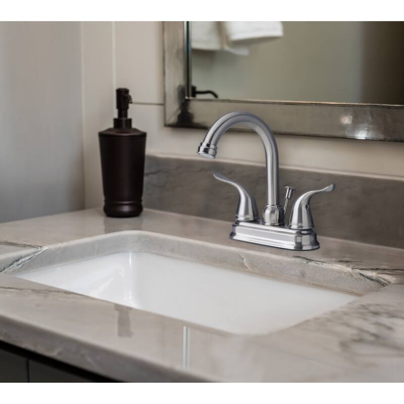 Laguna Brass 2020 Two Handle Centerset Lavatory Faucet with Pop-Up Drain