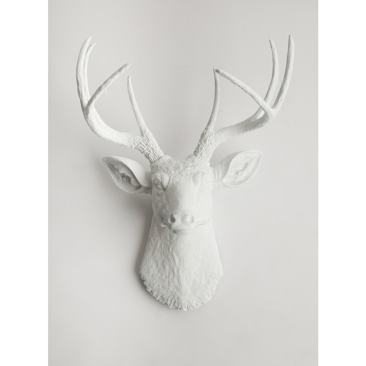 Pine Canopy Sanvitalia White Faux Deer Head Wall Mount Free Pine Canopy Sanvitalia White Faux Deer Head Wall Mount