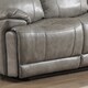 preview thumbnail 2 of 3, Estella Grey Italian Leather Contemporary Power Reclining Sofa