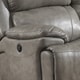 preview thumbnail 4 of 3, Estella Grey Italian Leather Contemporary Power Reclining Sofa