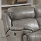 preview thumbnail 3 of 3, Estella Grey Italian Leather Contemporary Power Reclining Sofa