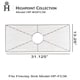 preview thumbnail 1 of 1, Highpoint Collection Bottom Grid for HP-FC36 - 36-inch Fireclay Farmhouse Sink - Silver