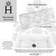 preview thumbnail 3 of 1, Highpoint Collection Bottom Grid for HP-FC36 - 36-inch Fireclay Farmhouse Sink - Silver