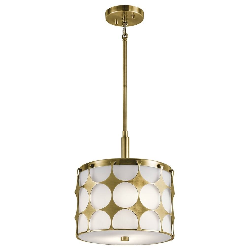 Kichler Lighting Charles Collection 2-light Natural Brass Pendant - natural brass