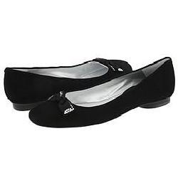 French Sole Secret Black Suede Flats