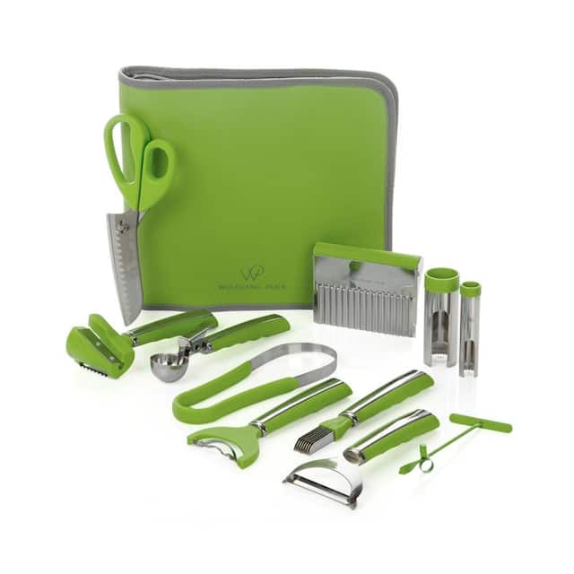 Wolfgang Puck Bistro Elite 12piece Prep and Garnish Set with Case